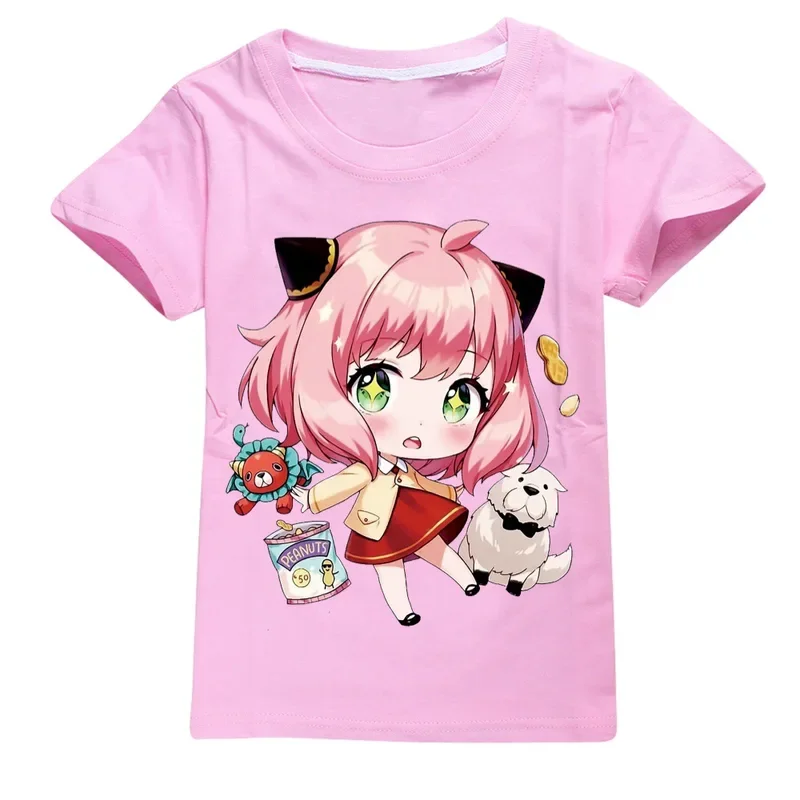 Anya forge-camisetas con estampado 3D para niños, camiseta de manga corta a la moda, gran oferta, ropa de calle informal para familia spy X