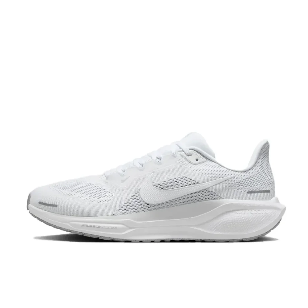 Nike Air Zoom Pegasus 41 Comfortable Low Top Training Running Shoes Shock Absorbing and Wearable Men's and Women's Styles White