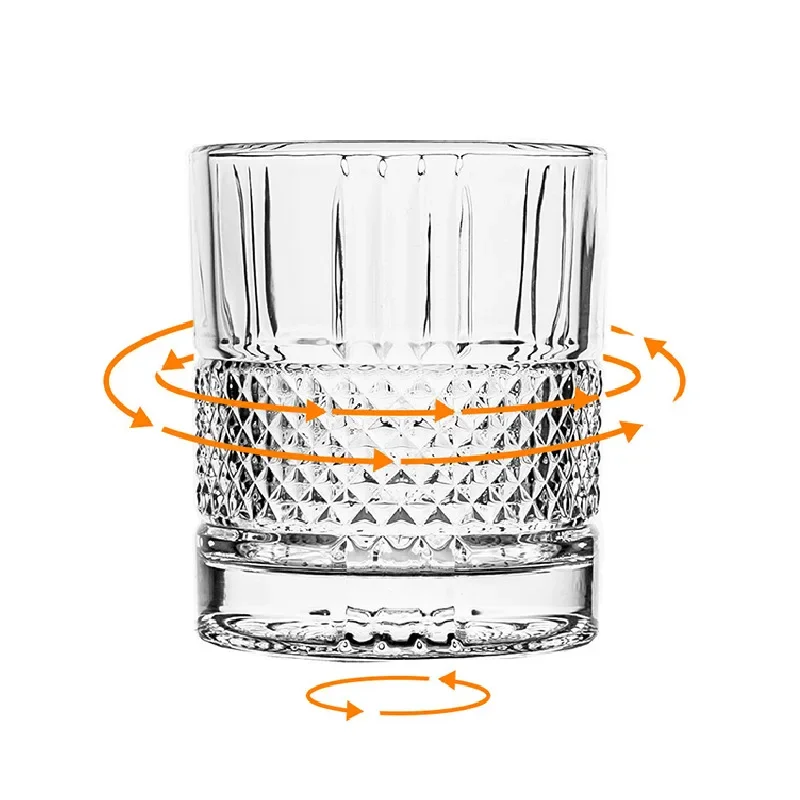 Creative decompression rotating whisky glass, foreign wine thick bottom rotating whisky cup