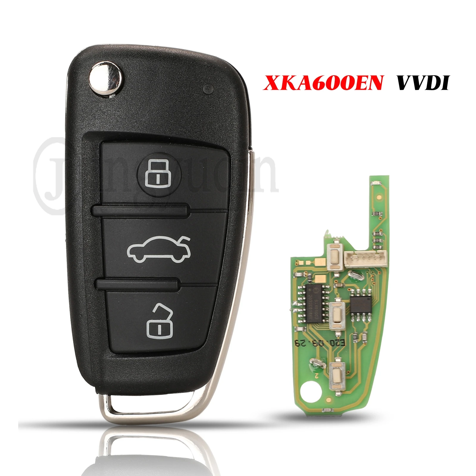 

jingyuqin Xhorse XKA600EN Universal Wire For Audi A6L Q7 Type 3Buttons Remote Key Fob For VVDI2 For VVDI Key Tool