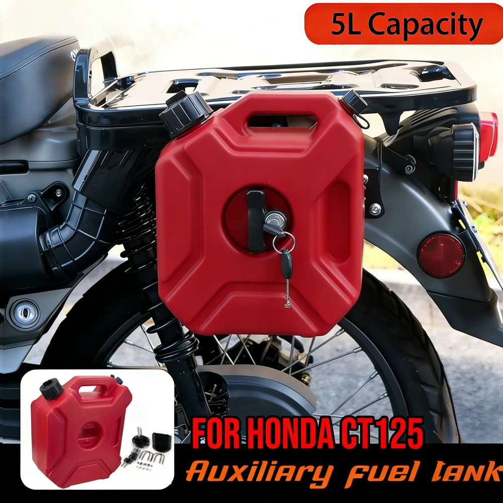 

CT 125 2024 2025 Motorcycle 5L Side Auxiliary Fuel Tank For Honda CT125 Trail 125 Hunter Cub JA65 JA55 2020-2026