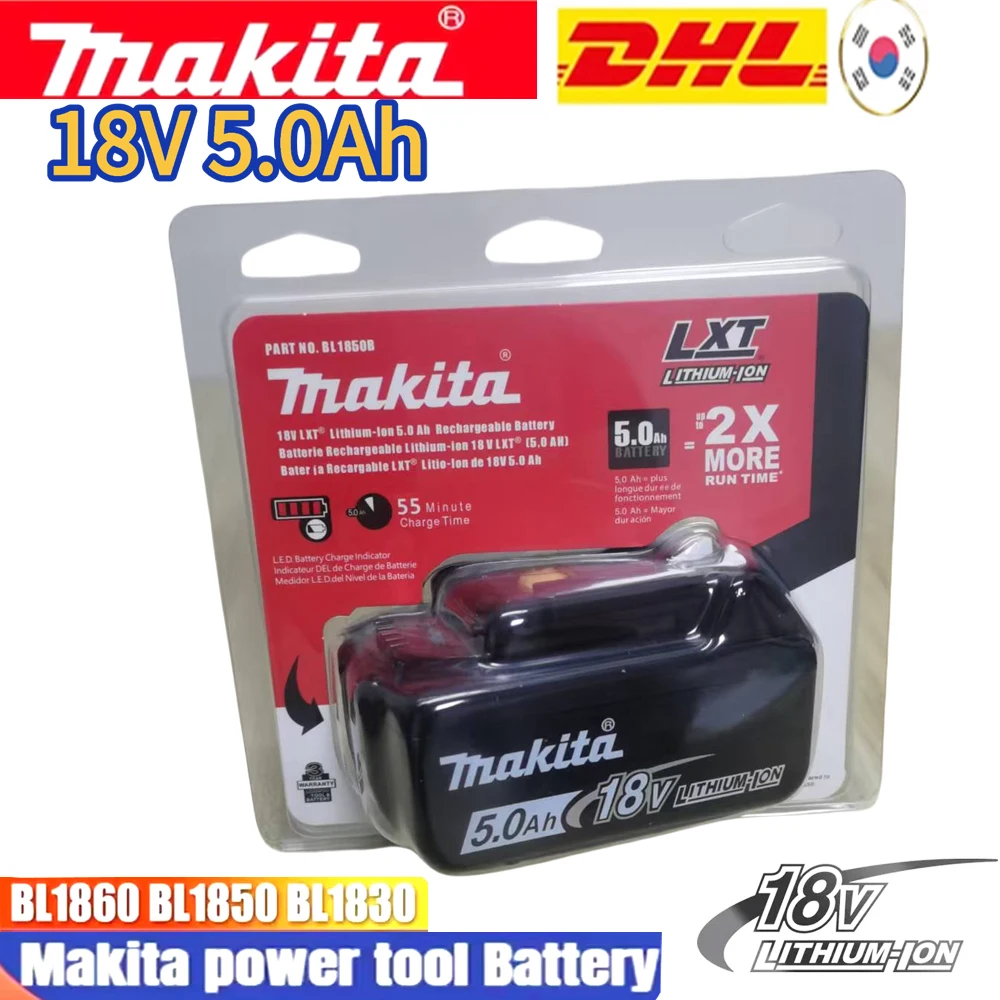 

Hot selling original Makita 18V 5/6/Ah rechargeable battery, large capacity,long battery life,charger, Makita power tool battery