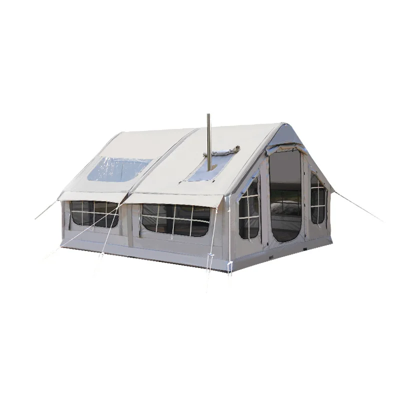 Outdoor inflatable tent camping 3-4 people fully automatic large space two bedrooms and one living room overnight camping waterp