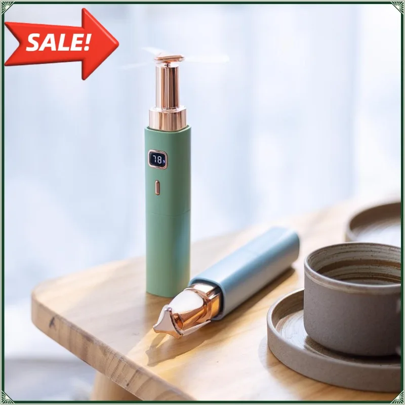 

Новый портативный мини-вентилятор 2026 года в форме помады с USB-зарядкой, ручной вентилятор-повербанк