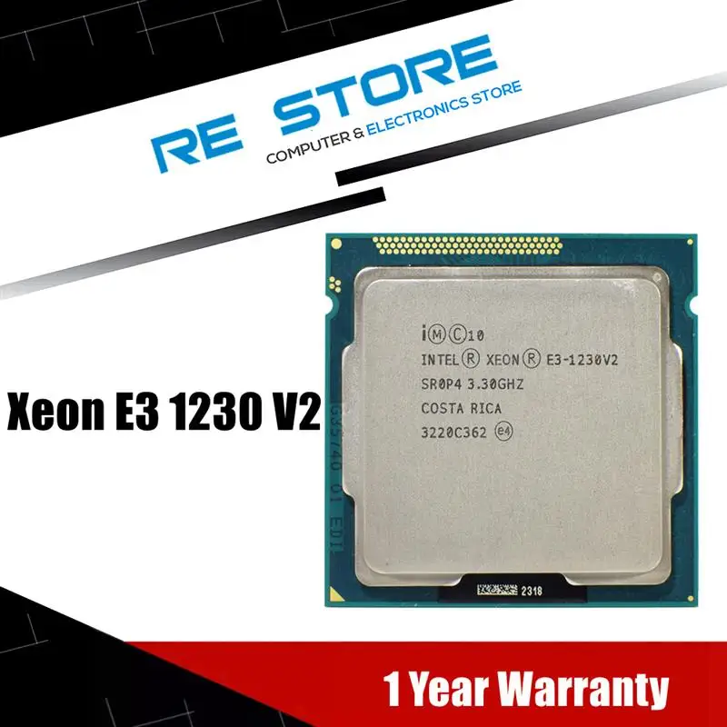 Go! Used Intel Xeon E3 1230 V2 3.3GHz SR0P4 8M Quad Core LGA 1155 CPU E3 1230V2 Processor cpu