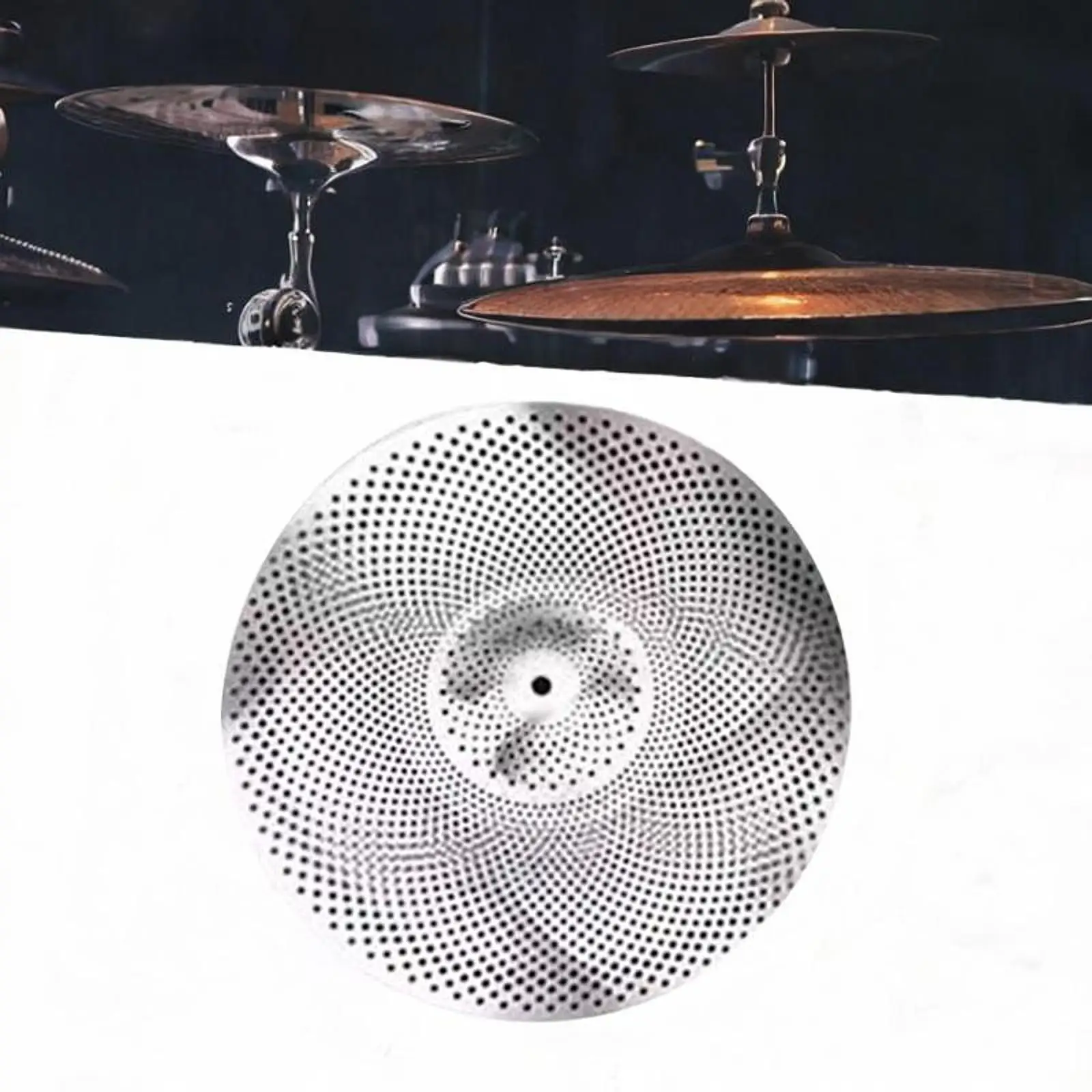 Percussion Instrument Mute Cymbal Set Alloy Quiet Drum Cymbal for Apartment Bedroom Studio Use
