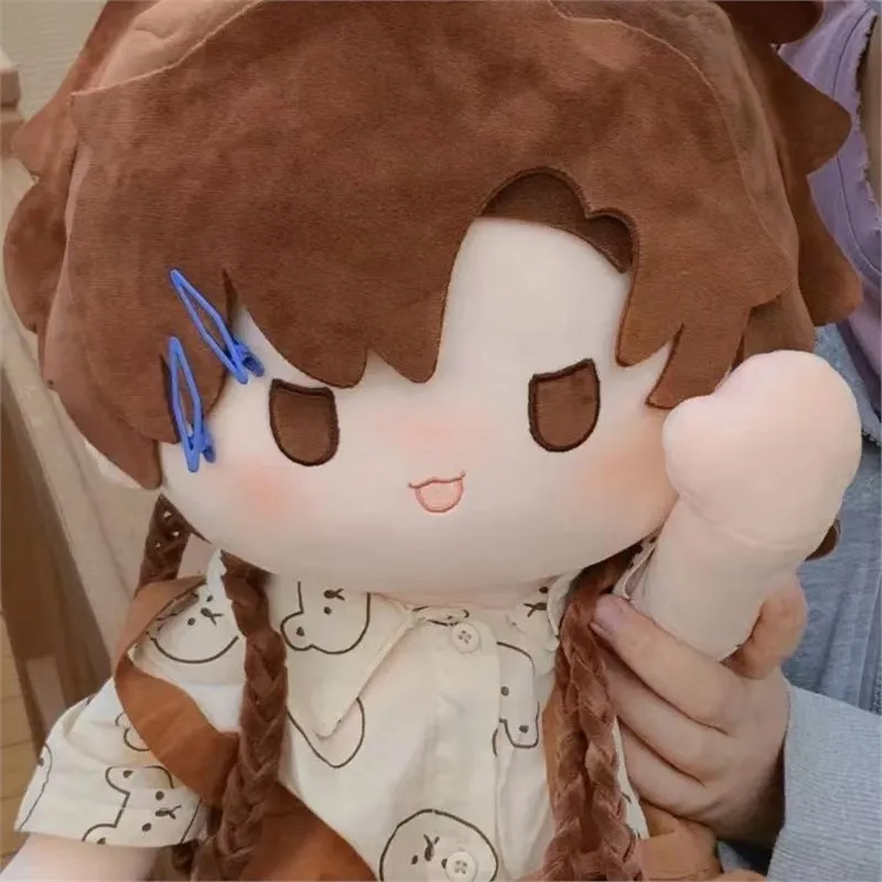 

Stuffed 40cm Sunce Sitting Cotton Dolls Ashes of the Kingdom Game Peripheral Cute Sun Ce with Cloak Collectibles Gift Plush Toys