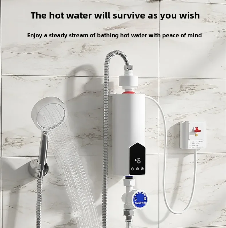 Instant Water Heater 220V Portable Electric Heaters for Bathroom Hot Water Shower and Home Kitchen Heating