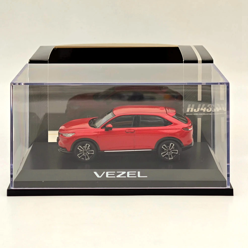 Hobby Japan 1/43 VEZEL e:HEV Z Premium Crystal Red (M) HJ 432002 RM โมเดลรถเหล็กคอลเลกชันจํากัดของขวัญของเล่นอัตโนมัติ