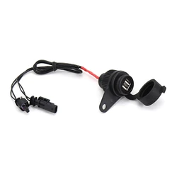 USB Double Socket Replacement For BMW R1200GS R1250GS F700GS F750GS F800GS F850GS ADV Motorcycle Accessories With Lossless Line