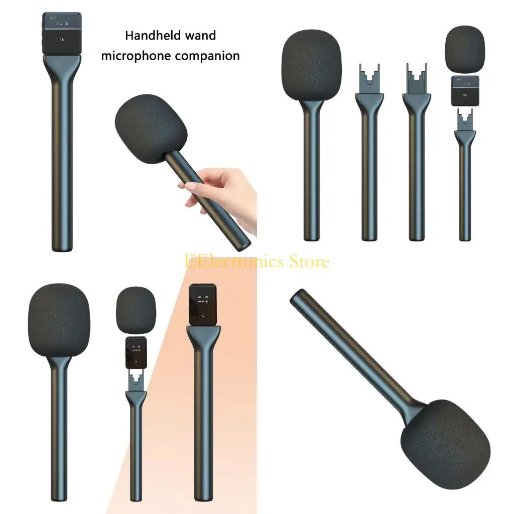 B03C MultiPurpose Plastic Interviews Mic Adapter Durability Plastic Body