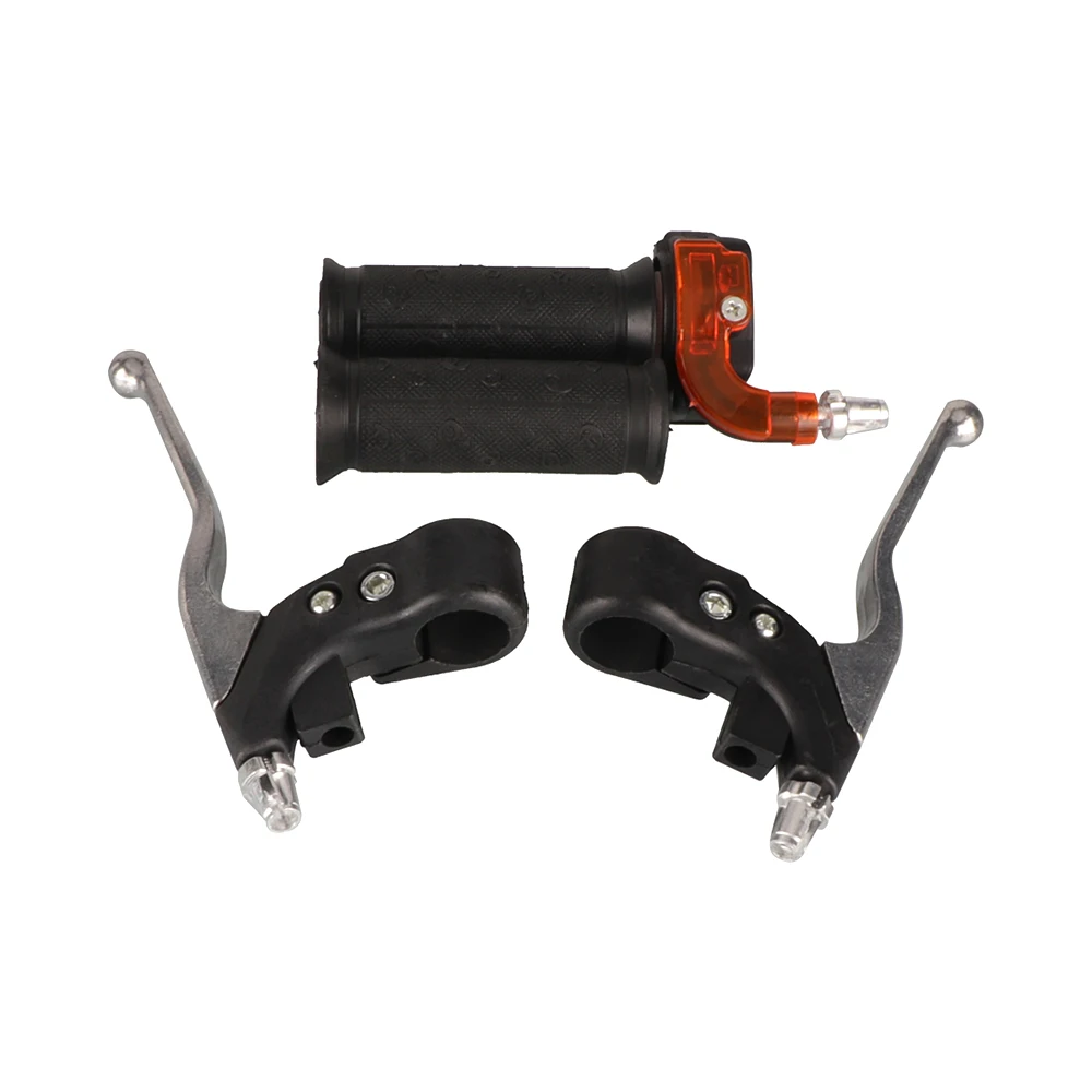 

22mm Twist Throttle Grips Brake Levers Set For 2 Stroke 47cc 49cc Mini Moto Dirt Cross Pocket Bike ATV Minimoto Motocross