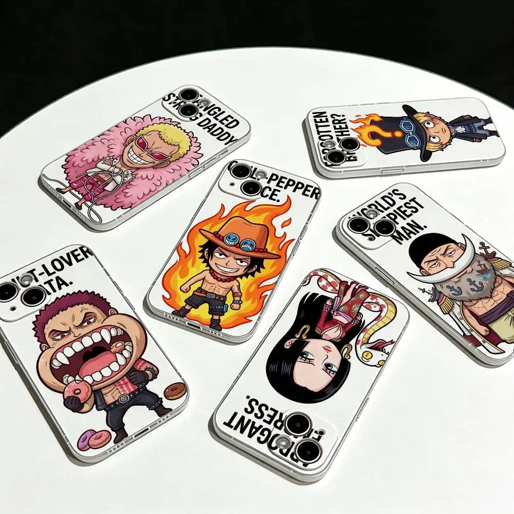 ONE PIECE FUNY LUFFY ZORO Ultra Clear TPU Case Slim Shockproof Cover For iPhone 17 16 15 14 13 12 11 Pro Max Plus Mini