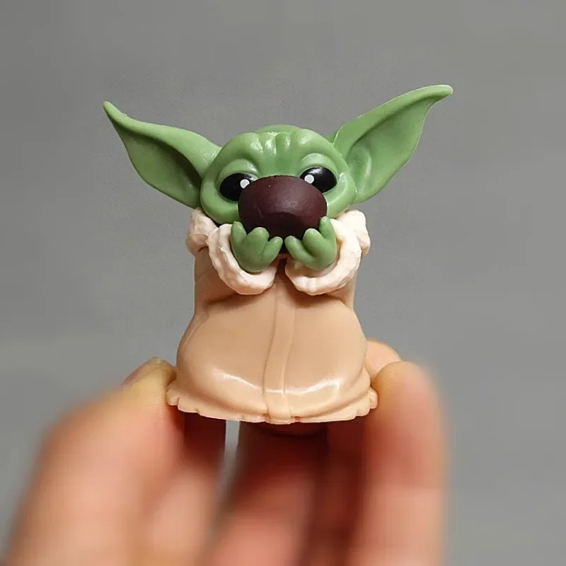 Star Wars 6 Stück Baby Yoda Hand Action figur Tischplatte militärische Action figuren Kinderspiel zeug Geburtstags geschenk