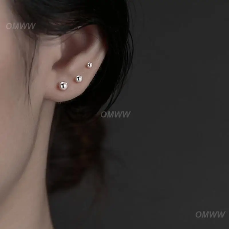 Ball Earrings Ear Piercing Stylish Appearance Ear Piercing Earrings Earring Ear Bone Nail Ear Bone Hypoallergenic Small Earrings