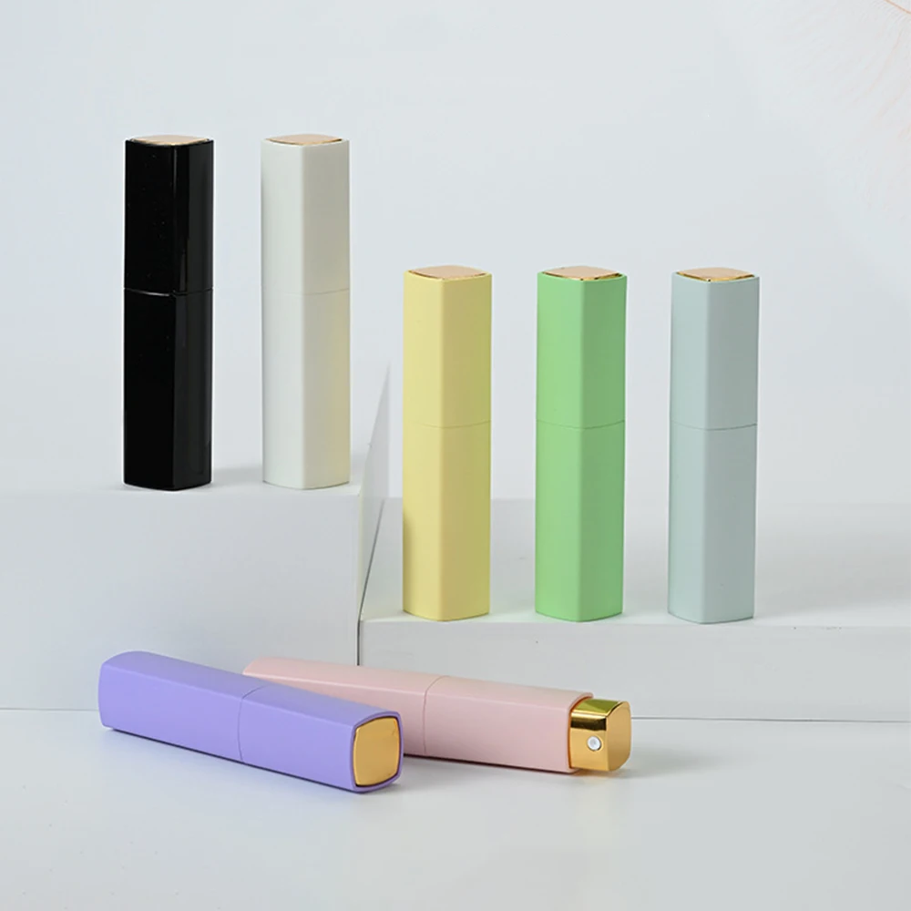 New Hot 10ML Square Rotating ABS Perfume Atomizer Portable Refillable Fine Mist Spray for Cosmetic Oral Care Fragrance Container