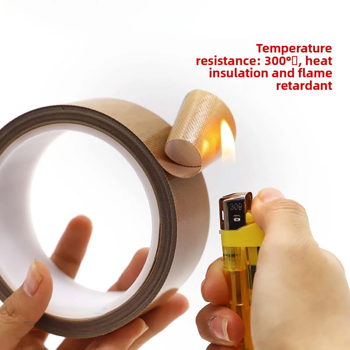 Teflon High Temp Tape Non-Stick Fireproof Insulation Tape For Vacuum Sealer Bag Making Machine