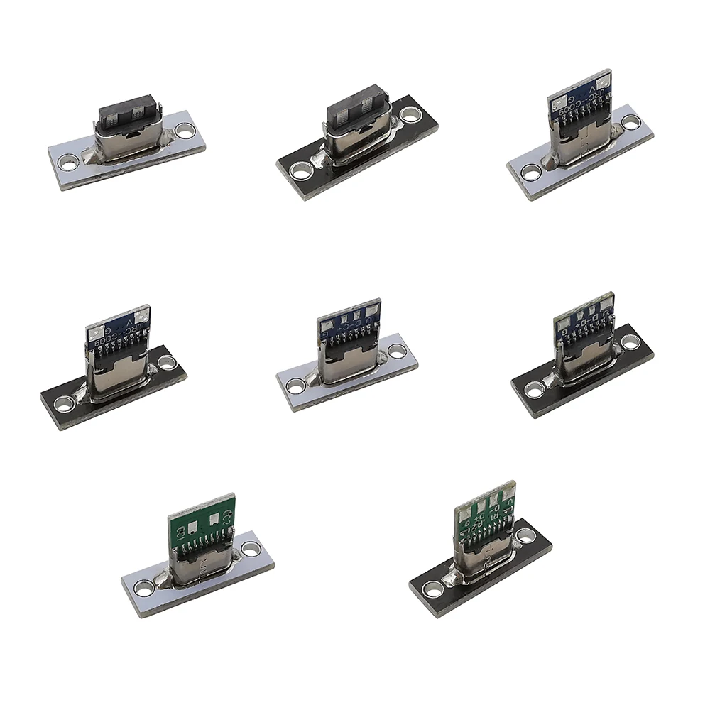 Connecteur femelle USB Type C avec plaque de fibre, réparation de bricolage, prise USB Type-C, port de charge, 2P, 4P, 6 broches, 1 pièce, 6 pièces, 10 pièces