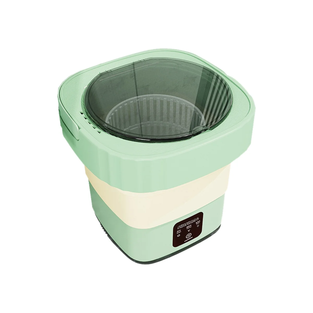 Portable Washing Machine Mini Foldable Washer Dryer Small Elution Bucket Washer for Apartment Dorm,Travelling EU Plug-B