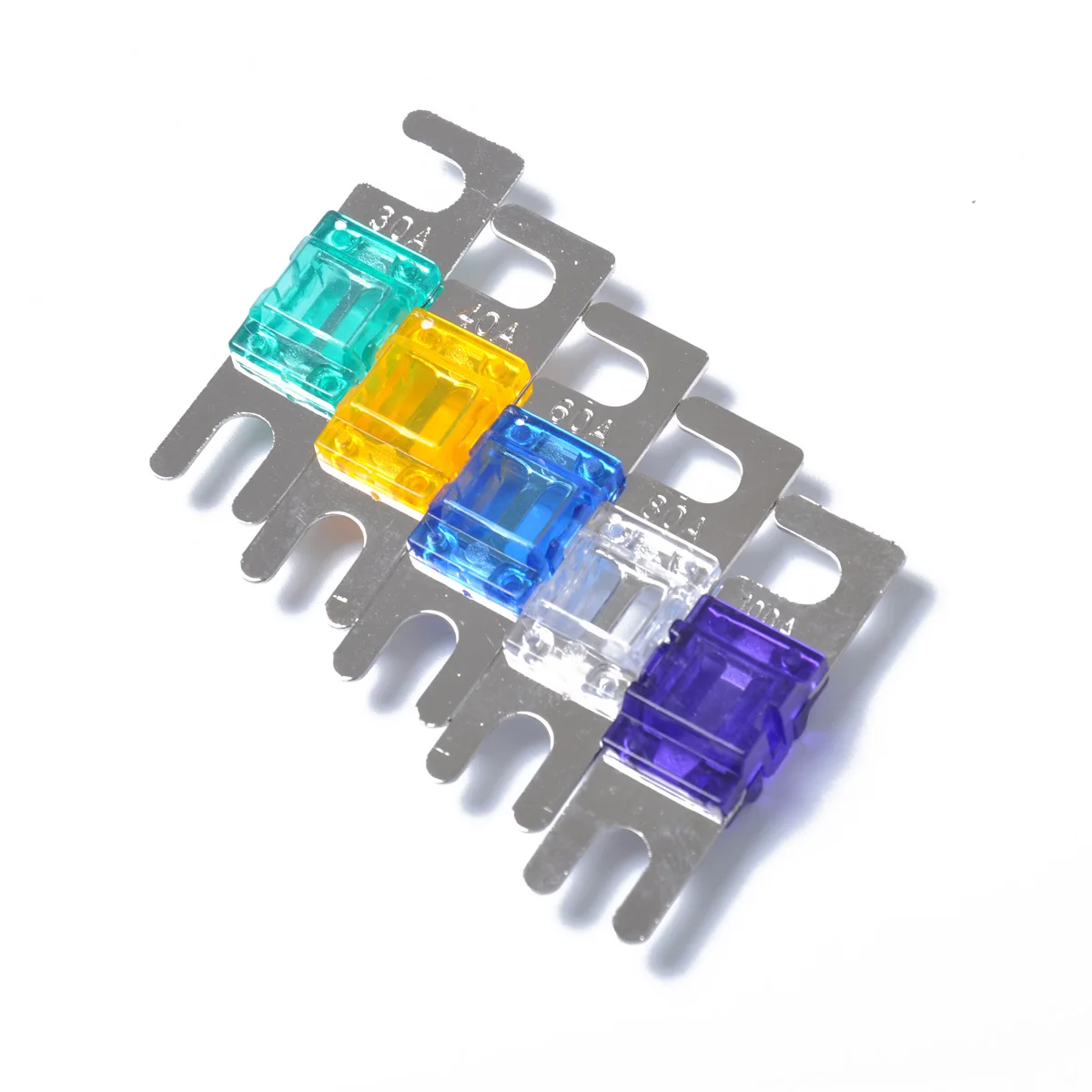 

5pcs Mini Anl 30A 40A 60A 80A 100A Car Audio Boat Auto Electronics Fuse Kit Metal Plastic For Truck Circuit