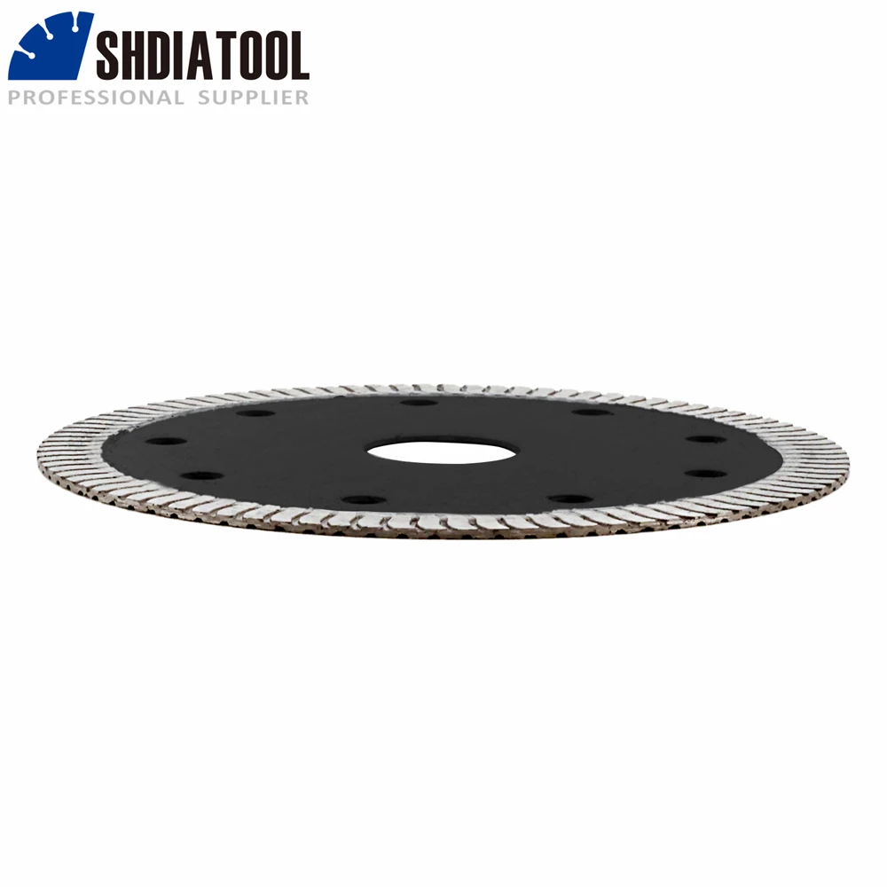 SHDIATOOL 2pcs 4.5/5inch Superthin Diamond Cutting Disc Set Saw Blade Tile Ceramic Marble Porcelain 115/125mm Cutter Plate