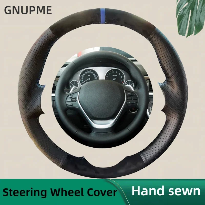 

Custom Car Steering Wheel Cover Suede Leather For BMW F20 2012-2018 F45 2014-2018 F30 F31 F34 2013-2017 F32 Car Steering Wrap