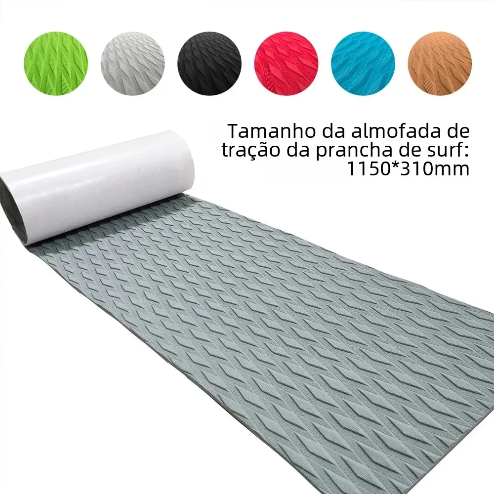 1150x310mm espuma eva antiderrapante prancha almofadas de tração antiderrapante diamante aperto esteira uso para caiaque rv iate piscina skate skimboard