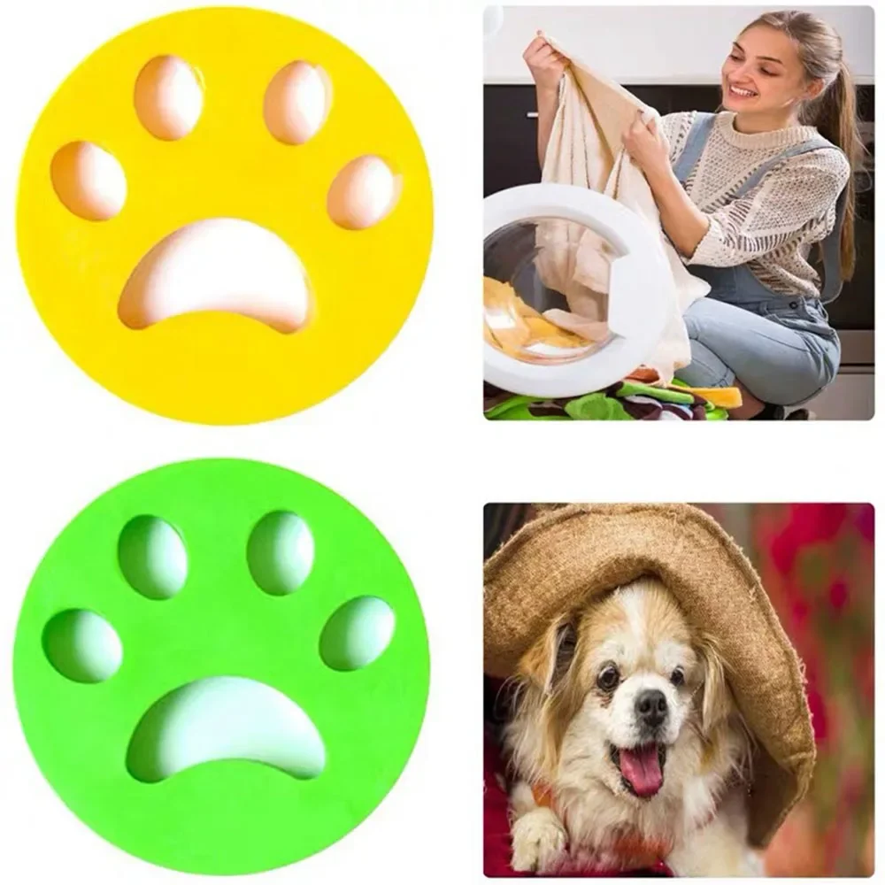 Pet Hair Remover for Washing Machine Reusable Cats Dogs Fur Sticker Hair Brush Lint Dust Collector Dryer Cleaning Laundry Tools