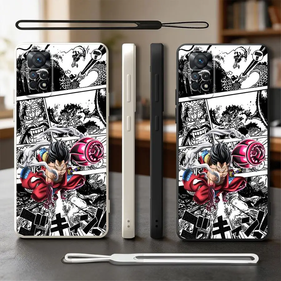 Funda Protectora para Teléfono con Diseño de Luffy de One Piece para Xiaomi Redmi Note 15 Pro Plus 12 12S 10 Lite 11 Note 14 13 9 11S 8 14 9S