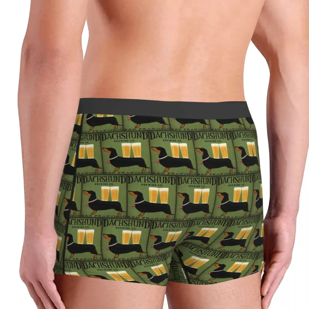 Boxer Unterhose Shorts Dackel Brauen Co Höschen Männliche Weiche Unterwäsche für Homme Mann Freund Geschenk