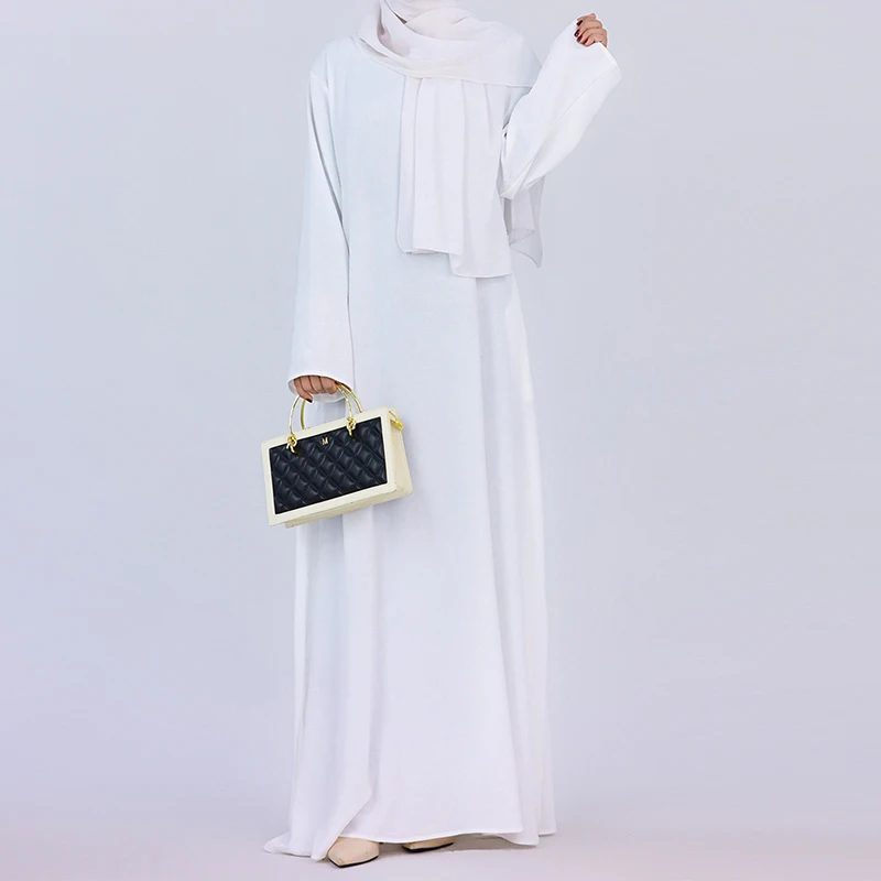 Plain Abaya for Women Islamic Casual Long Dress Dubai Turkish Muslim Hijab Robe Ramadan Eid Modesty Dresses Under Abayas