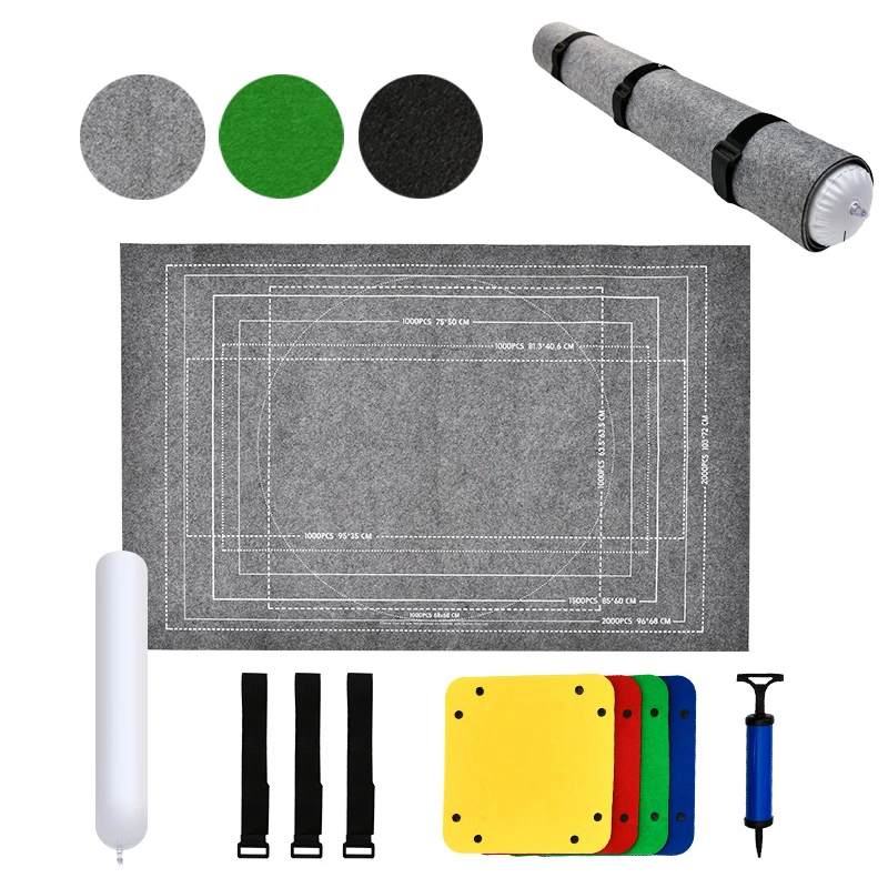 1500~3000개 퍼즐 매트 롤업 부직포 어린이 퍼즐 장난감 액세서리 두뇌 자극 게임 부모-자녀 상호작용 TMZ