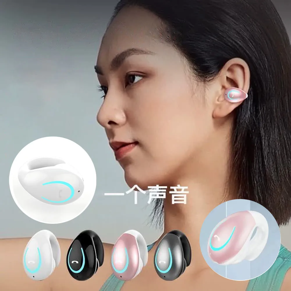 Ear-hook Wireless Bluetooth Headset Sport Earhook Handsfree For Running Gym Gaming Earphones With Bass IPX4 Water Protection