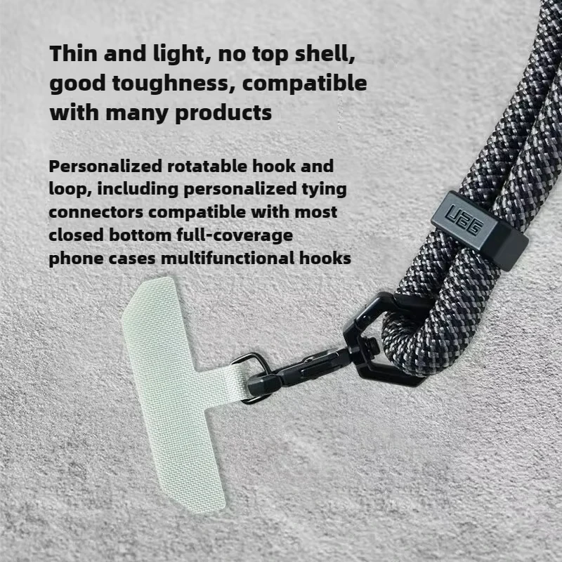 Phone Lanyard Wrist Strap Woven Phone Lanyard Creative Keychain Hanging Rope Anti-lost Security Wristband Universal Long Short