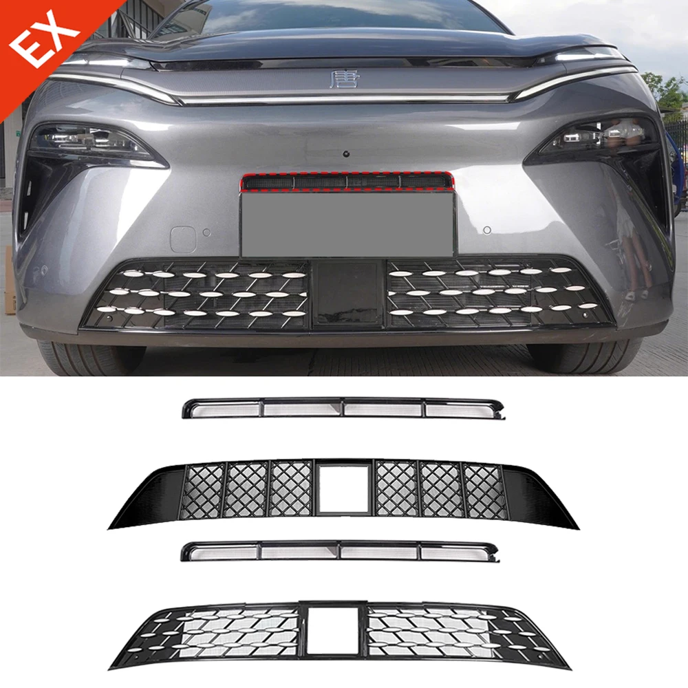 

Для BYD Tang L 2025-2026 пыленепроницаемая сетка, декоративная крышка и отделка из нержавеющей стали, передняя черная решетка автомобиля, сетка от насекомых