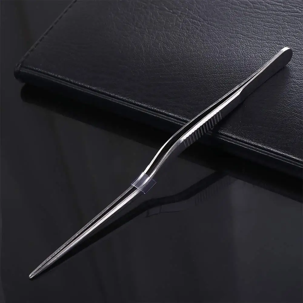 Silver Portable Oral Cleaner Ear Wax Removal Stainless Steel Ear Tweezer Ear Care Tools Nail Clip Ear Cleaning Clip