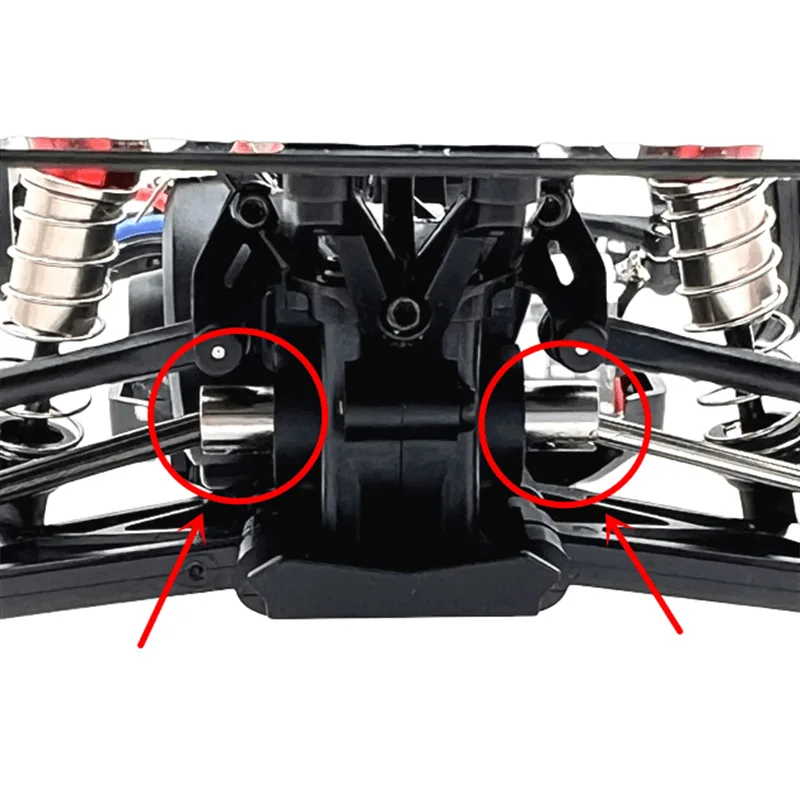 ชุดข้อต่อเพลาขับโลหะ ชุดเกียร์ ชุดดิฟเฟอเรนเชียล ชุดล้อหกเหลี่ยม สำหรับรถบังคับวิทยุ Wltoys 244016 LOSI Micro-B 1/24 อะไหล่แต่ง