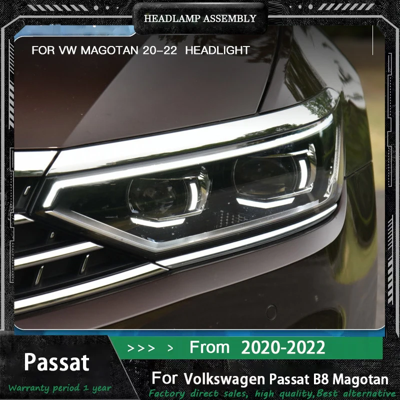 

Car Headlights For Volkswagen Passat Magotan B8.5 2020-2023 high full LED Auto Headlamp Assembly Projector Lens Accessories Kit