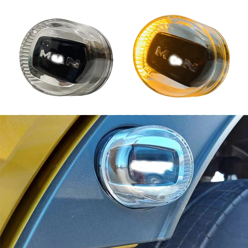 1PCS 24V LED SIDE LAMP FITS FOR MAN TG3 TGLTGM TGS TGX LED SIDE REPEATER CLEAR AMBER MARKER LAMP 81253206138  81253206137