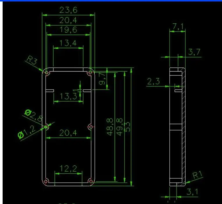 53x24x14 مللي متر IP54 Abs Usb فلاش حملة الإسكان البلاستيك الضميمة الحال بالنسبة USB تهمة صندوق وصلات وحدة Pcb الضميمة LK-USB07