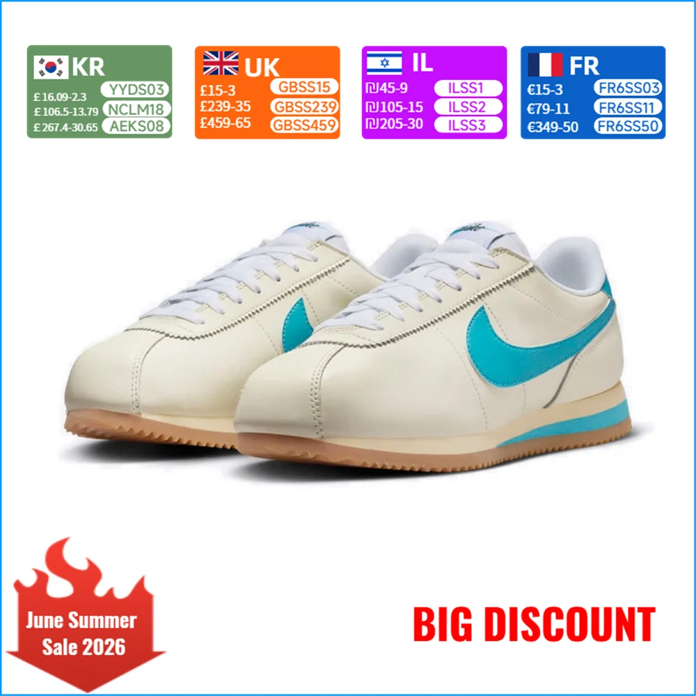 Nike Cortez Women's Casual Shoes: Slip-Resistant, Durable, Sporty Retro Classic, Comfortable for Everyday Wear HF4268-113