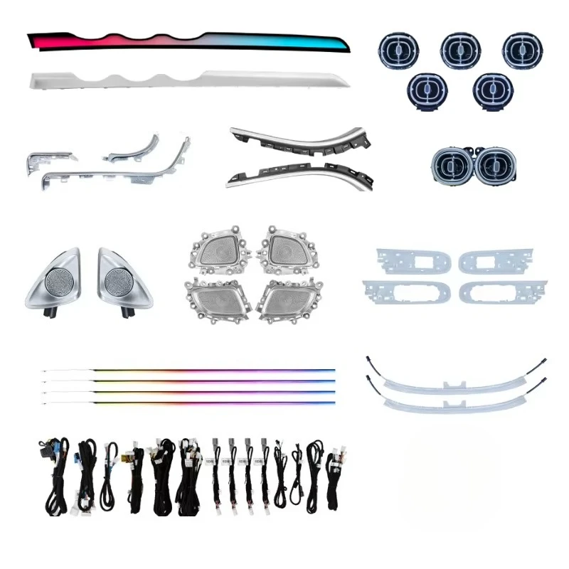 

Hot-selling 64 Colors LED Car Interior Ambient Light for Mercedes Benz C-class W206 2022-2025 Atmosphere Strip Accessories