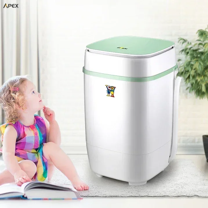 small baby children's underwear socks artifact household elution integrated semi-automatic mini washing machine.