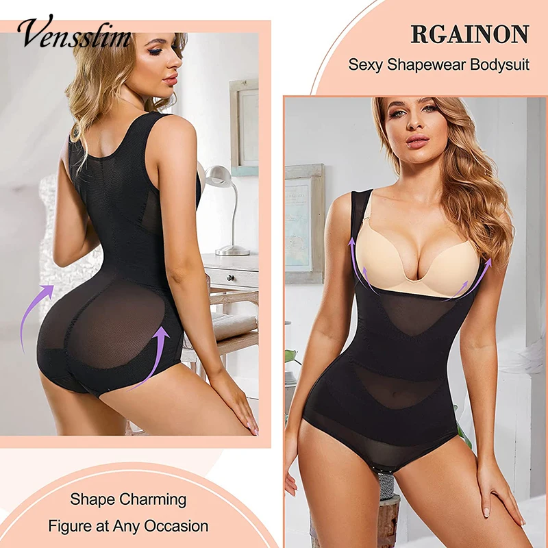 Vensslim Women Lingerie Underwear Slimming Waist Trainer Full Body Shaper Strap Faja Colombian Shaperwear Bodysuit Butt Lifter