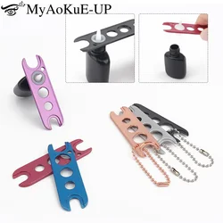 1pcs Stainless Steel Caps Opener For Universal Eyelash Glue Replacement Bottle Mouth Head Anti-Blocking Lash Extension Supplies