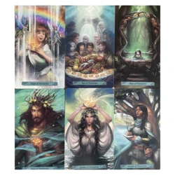 Mermaid tarot deck with guidebook for beginners ,board game fortune telling party entertainment family gathering Oracle card.