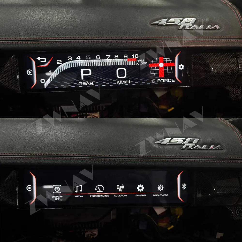 Upgrade Copilot Dashboard For Ferrari 458 2009-2016  LCD Instrument Cluster Virtual Driving display Cockpit Virtual Instrument