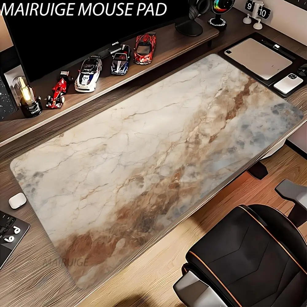Marble Texture Art Mouse Pad Large Computer Office Game Table Mats XXL Rubber Anti-slip Gaming Keyboard Mousepads Long Desk Pads