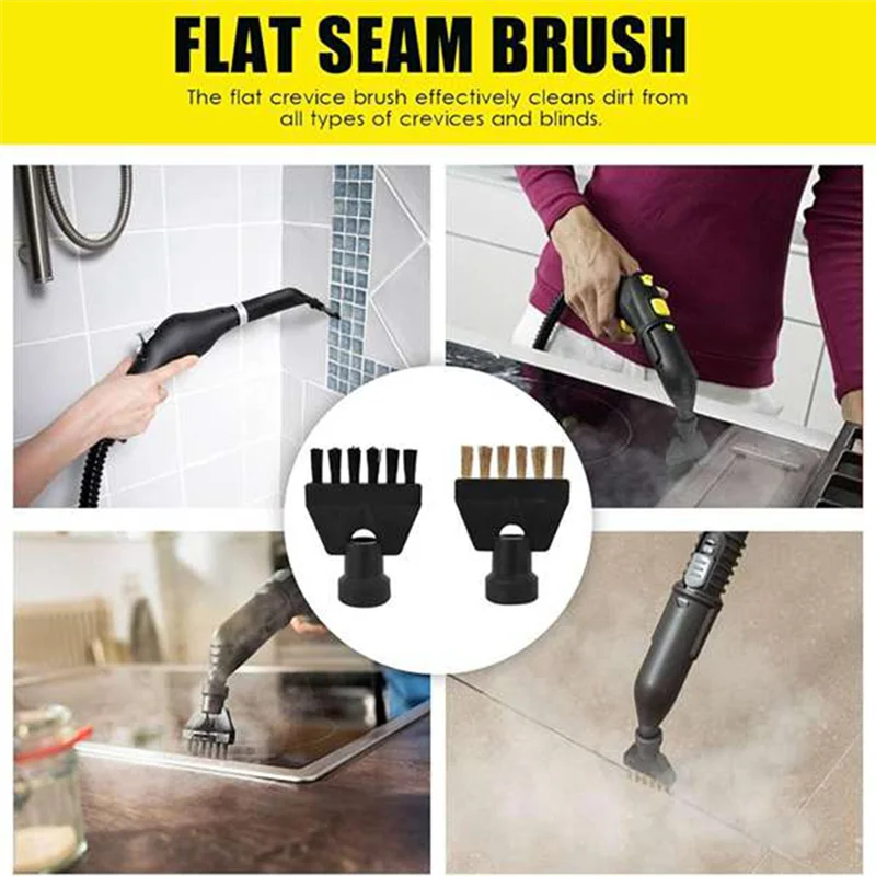 BAAN-نافذة فوهة مكشطة فرشاة مستديرة مجموعة البخار ل Karcher SC2 SC3 SC4 SC5 SC7 البخار الأنظف جزء إزالة البقع العنيدة