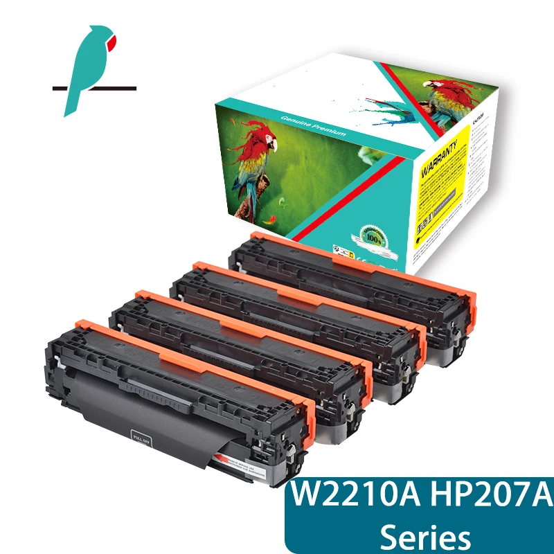 Toner with Chip Compatible with HP 207A Toner for HP MFP M283fdw MFP M282nw M255dw M283fdn M255nw W2210A W2211A W2212A W2213A